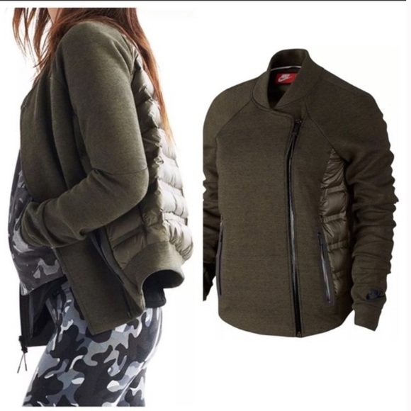 NIKE Aeroloft Tech Fleece Bomber Jacket - Picture 1 of 15